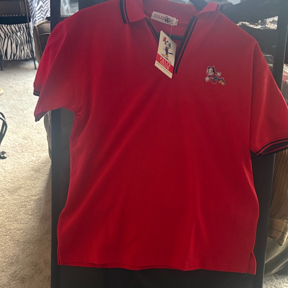 Felix the cat red polo shirt - Picture 5 of 5